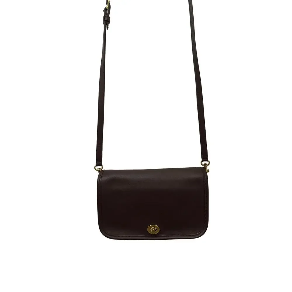Coach Vintage City Bag Mahogany Brown Shoulder Crossbody Handbag Purse